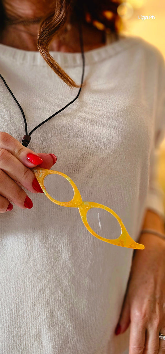 Occhialetto lorgnette da lettura 2.0 con laccio collana