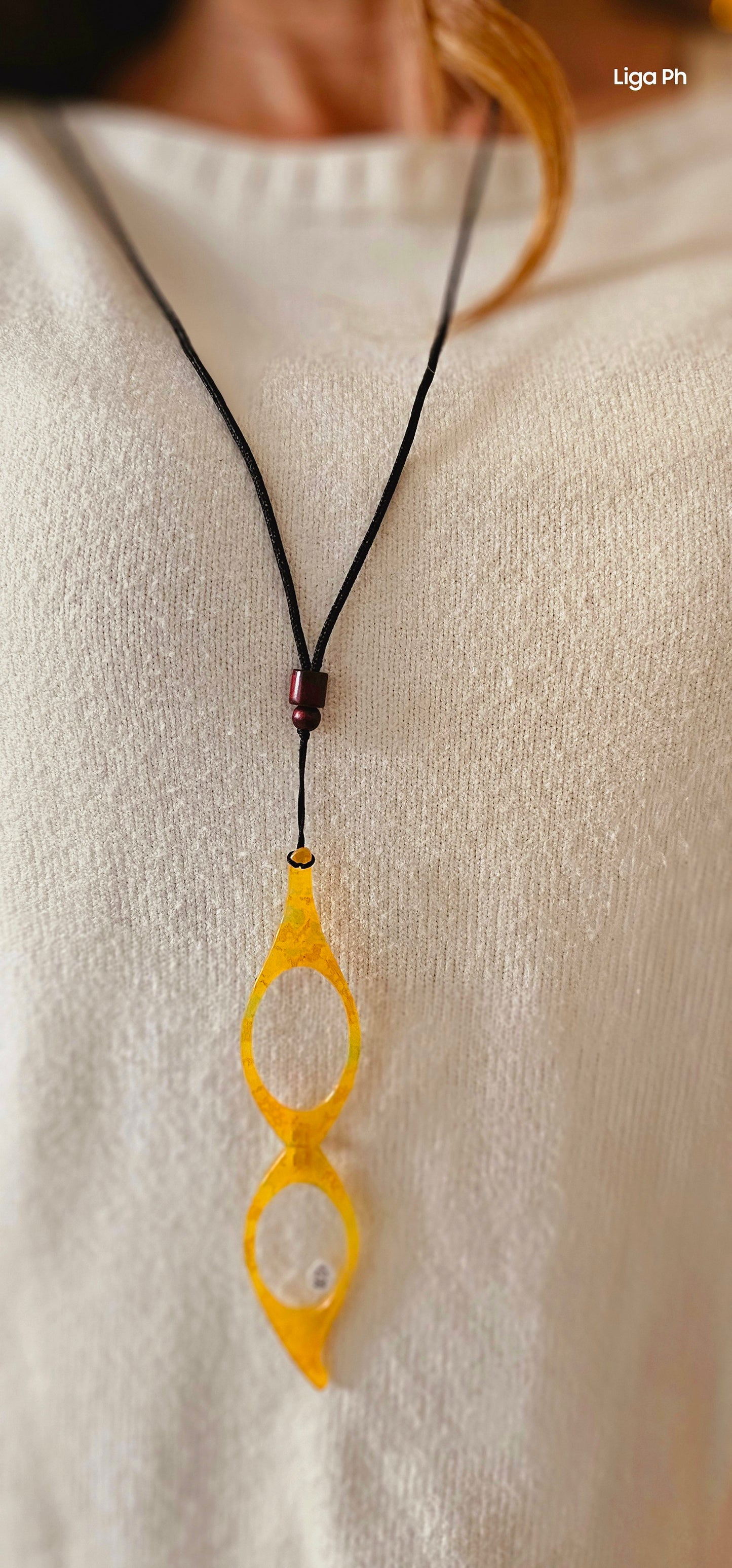 Occhialetto lorgnette da lettura 2.0 con laccio collana