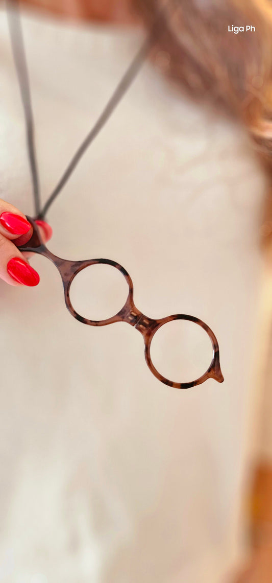 Occhialetto lorgnette da lettura 2.0 con laccio collana