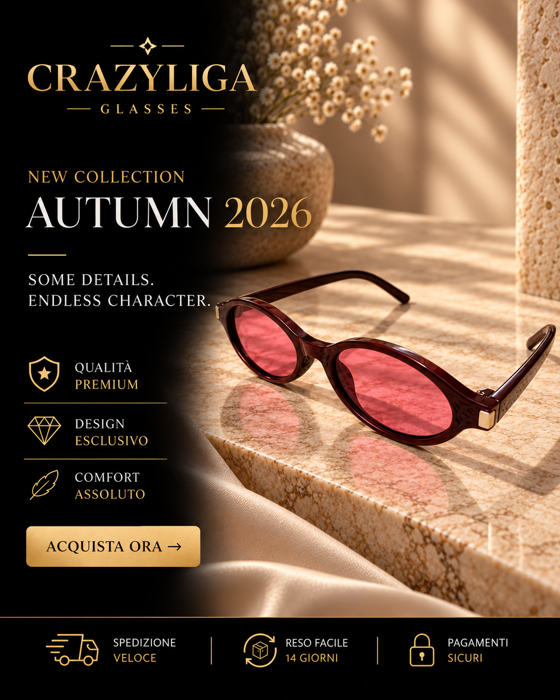 Occhiale Margout da sole vintage style